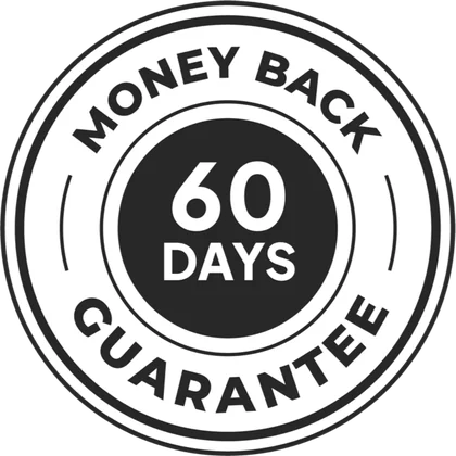 SodaBoost 60-day money-back guarantee badge